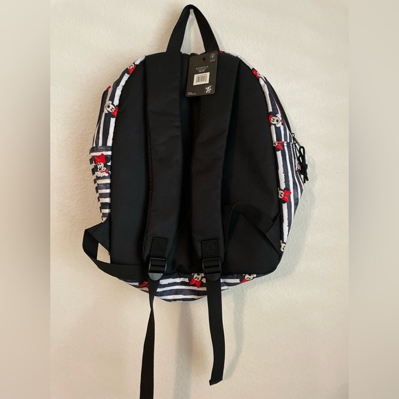 Minnie Mouse Red ,White ,and Black Striped Backpack OS -NWT - Picture 5 of 5